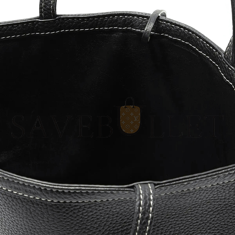 The R0w park medium textured-leather tote w1903l624blecs (25*22*12cm)